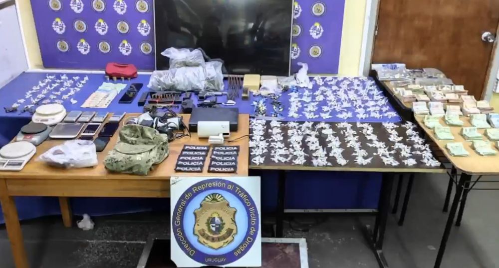 Objetos incautados en el operativo