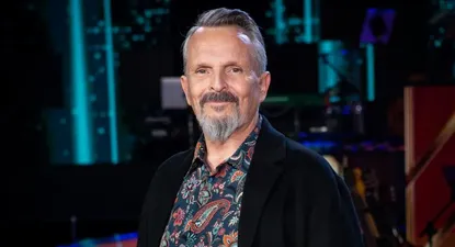 El artista español Miguel Bosé