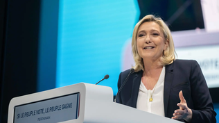 La líder de Agrupación Republicana, Marine Le Pen