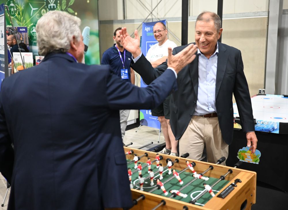 Agro en Punta: el encuentro de Rinaldi y Oddone.