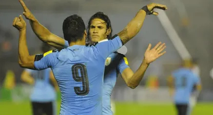 Edinson Cavani y Luis Suárez