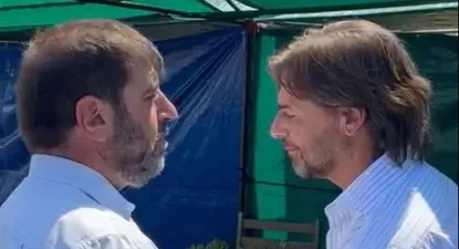 Fernando Pereira fue a saludar a Lacalle Pou