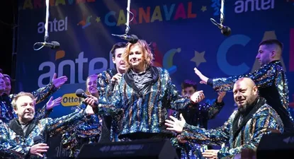 Sheila Álvarez en el espectáculo de Los Chobys