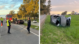 Un joven de 21 años murió tras chocar frontalmente contra una camioneta en Ruta 8