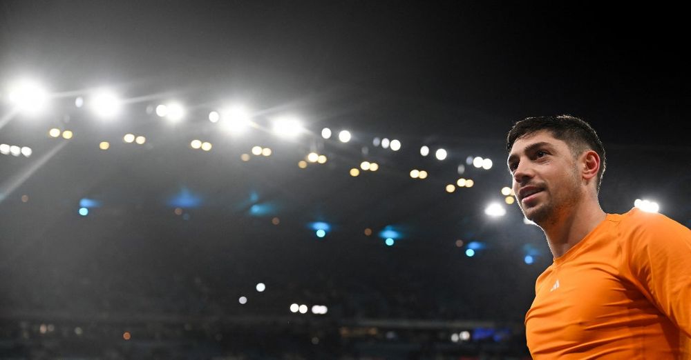 Federico Valverde en el Etihad tras el triunfo de Real Madrid ante Manchester City