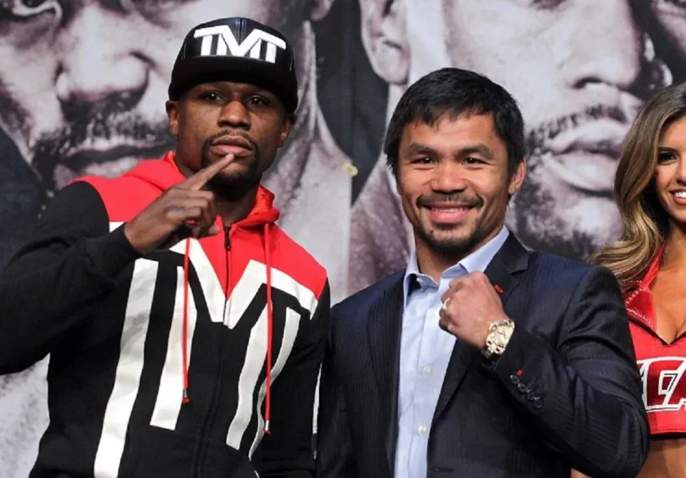 Floy Mayweather y Manny Pacquiao