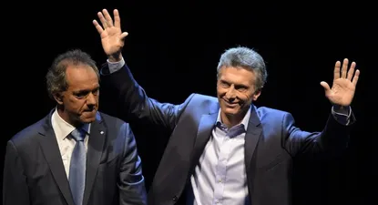 Daniel Scioli y Mauricio Macri