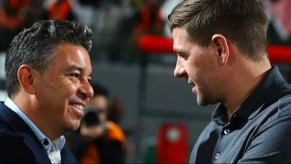 Marcelo Gallardo y Steven Gerrard