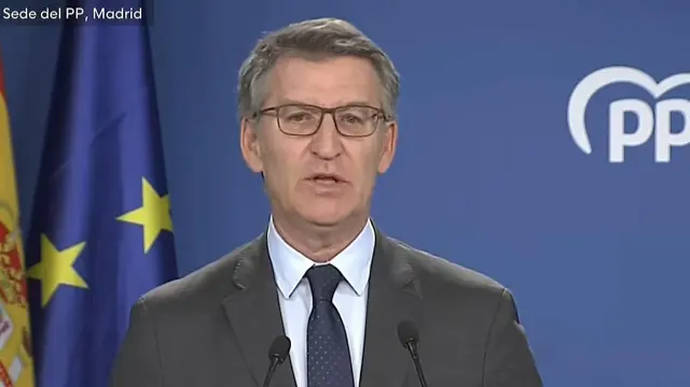 Alberto Núñez Feijóo, en su comparecencia tras romper con Vox