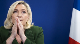 Marine Le Pen, líder de la derecha extrema de Francia.