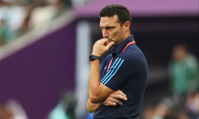 Lionel Scaloni en Qatar 2022