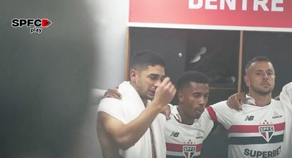 Las lágrimas del uruguayo Michel Araújo al pedirle a sus compañeros de Sao Paulo que recen por Juan Izquierdo