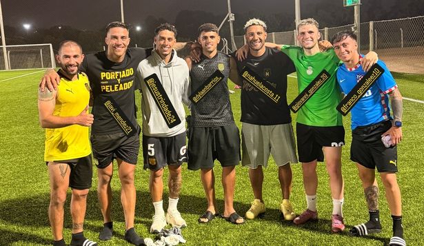 Los jugadores de Peñarol y con pasado aurinegro que entrenaron junto al Mota Gargano