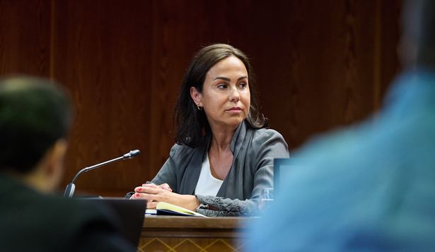 La expresidenta de Adif y ex secretaria de Estado de Transportes, Isabel Pardo de Vera Posada, durante su comparecencia ante la comisión de investigación sobre el ‘caso Koldo’.