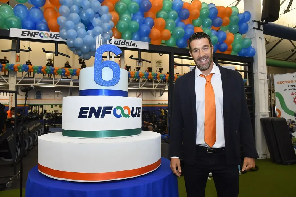 Andrés Scotti en la celebración del aniversario de Enfoque