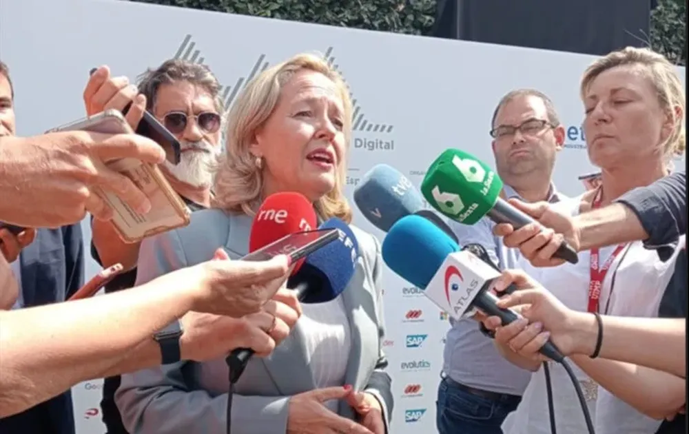 La vicepresidenta primera en funciones, Nadia Calviño