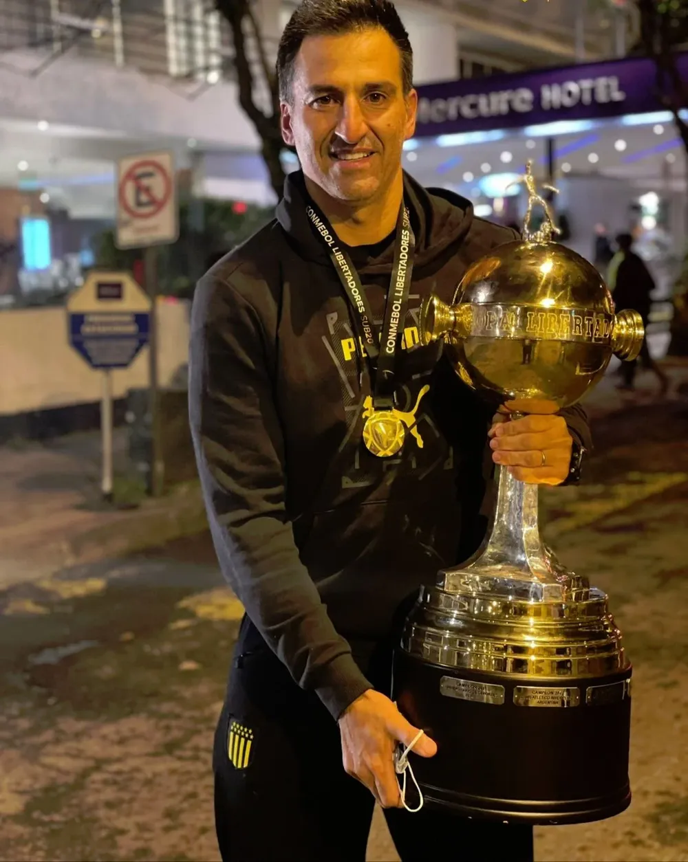 Broli cuando ganó la Libertadores sub 20 con Peñarol