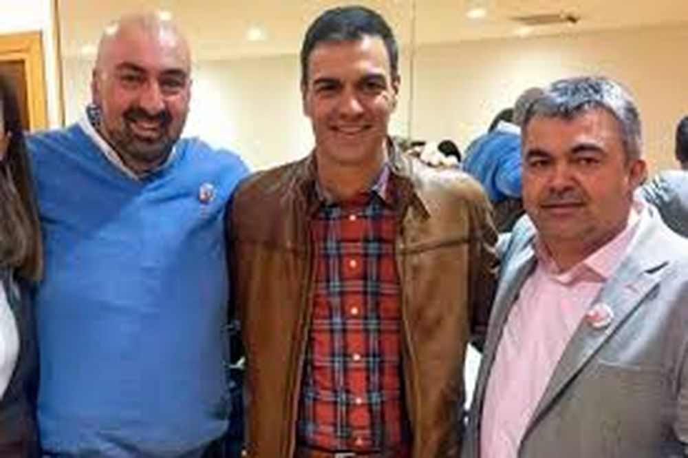 Koldo, Pedro Sánchez y Santos Cerdán.