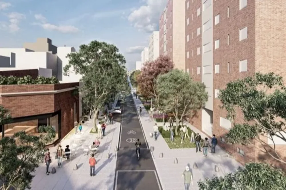 Proyecto de parque lineal en la calle Reconquista