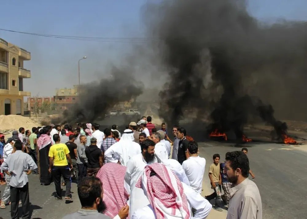 Residentes de Rafah protestaron por los ataques