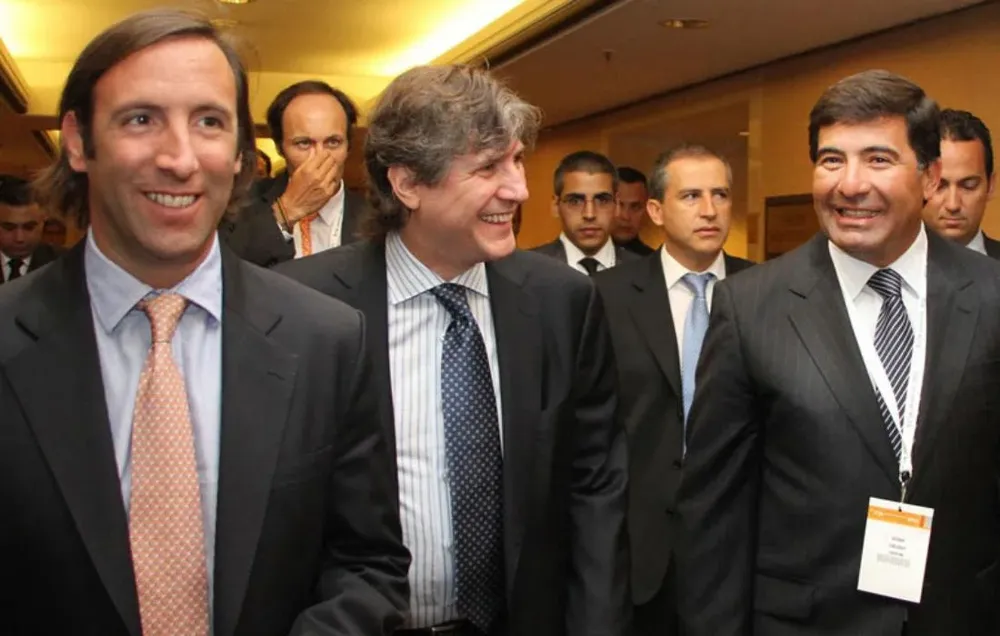 Lorenzino, Boudou y Echegaray de la AFIP durante el Foro de OCDE realizado en Buenos Aires