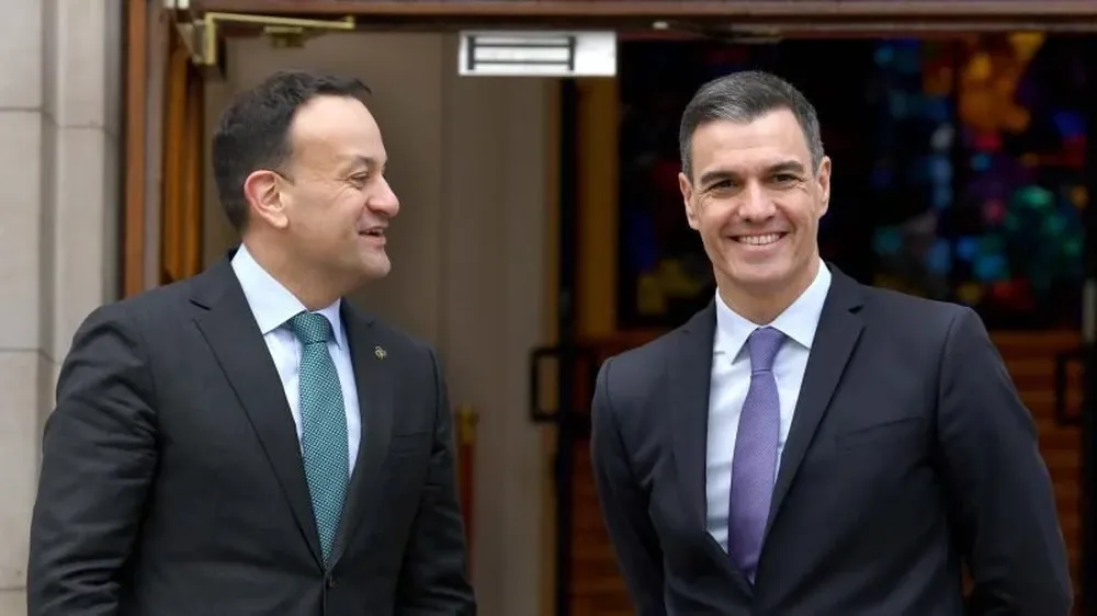 Varadkar y Sánchez, en una imagen de marzo de 2023.