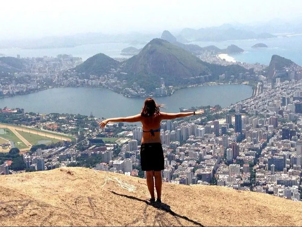 Gilda, viajera, en Río de Janeiro.