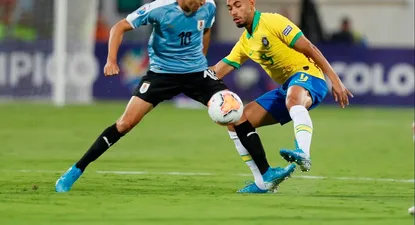Juan Manuel Sanabria con la sub 23 de Uruguay