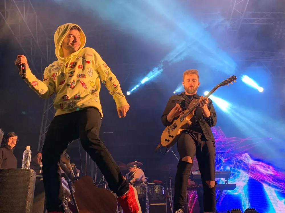 Agustín Casanova durante un show en la Rural del Prado en setiembre de 2019