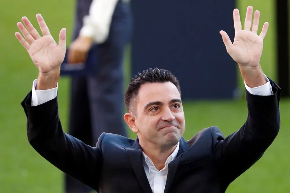 Xavi Hernández fue presentado como nuevo técnico de Barcelona