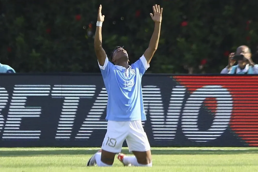 Luciano Rodríguez, goleador de Uruguay