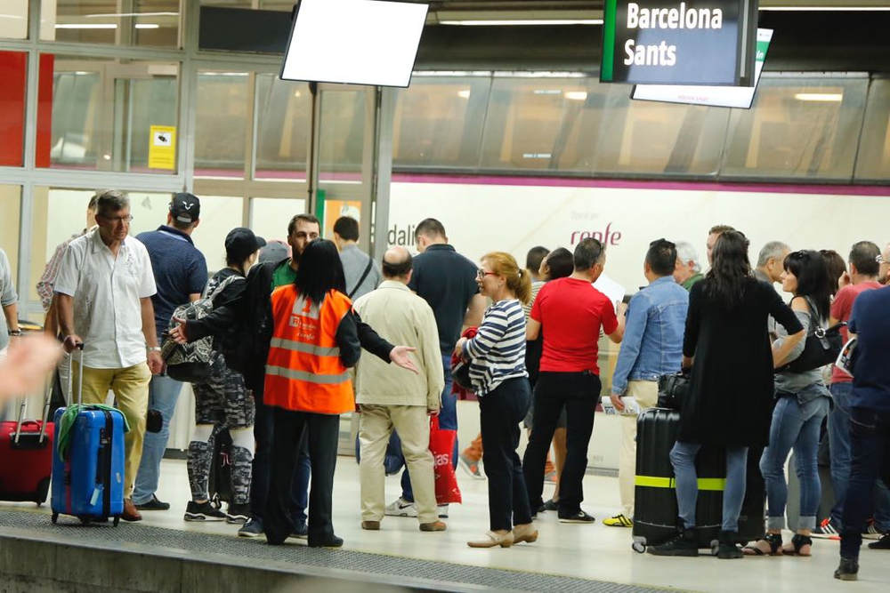 Demoras en el servicio de trenes de Catalu&ntilde;a