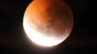 Foto de archivo de un eclipse lunar