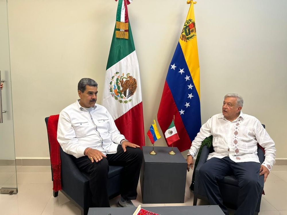 Nicolás Maduro y Andrés Manuel López Obrador