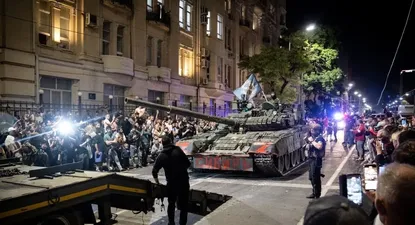 Tropas del Grupo Wagner el fin de semana pasado en Rusia.