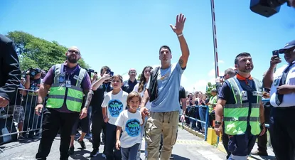 Luis Suárez llegó el martes a Porto Alegre
