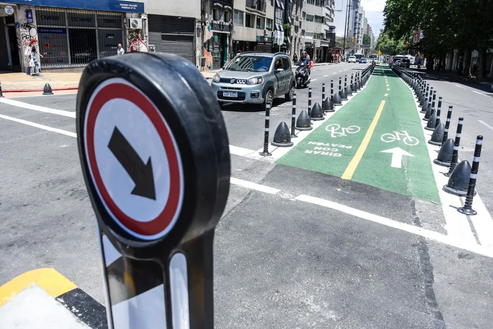 La ciclovía en 18 de Julio