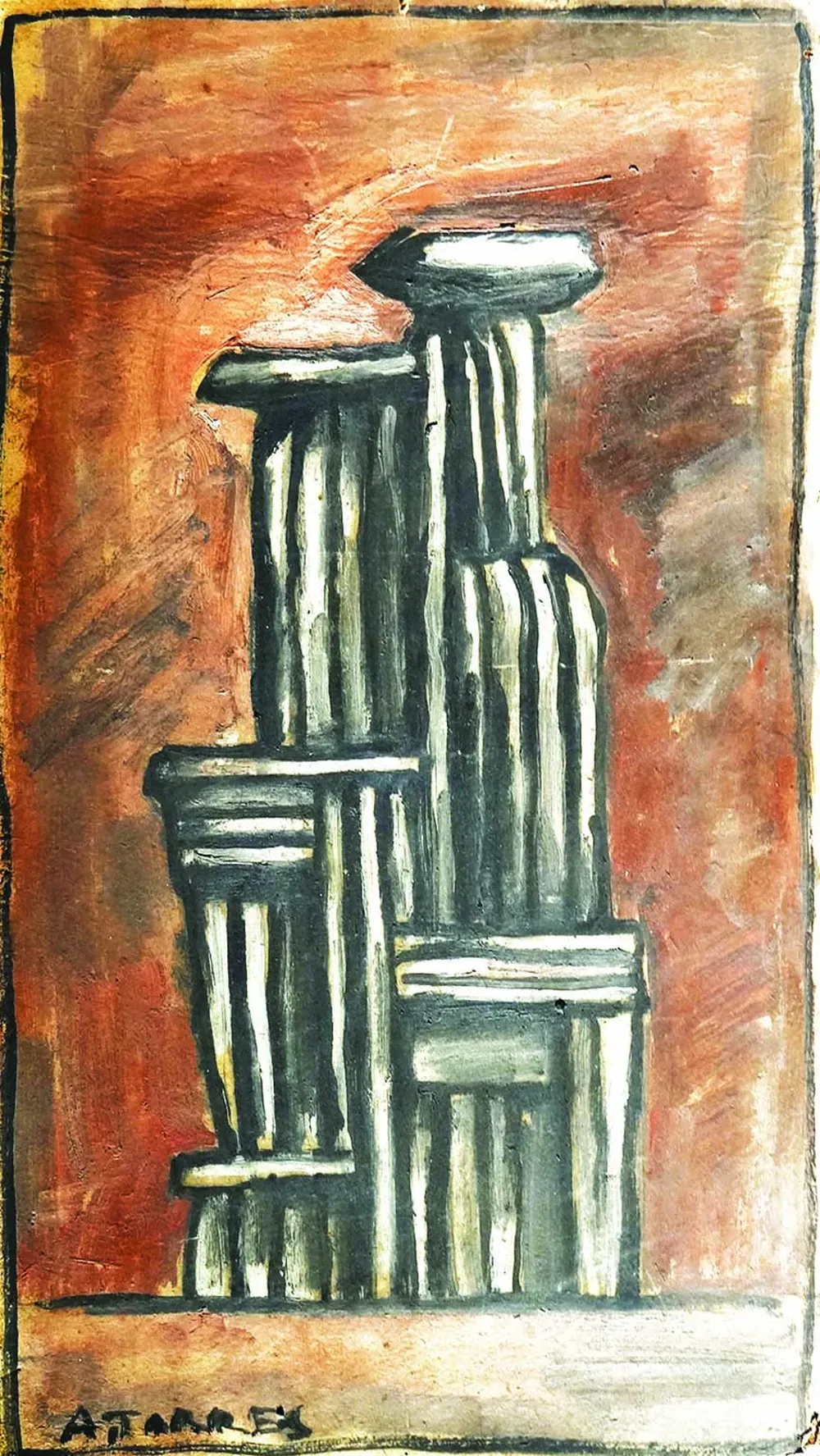 Una de las obras que se subastará perteneciente a Augusto Torres