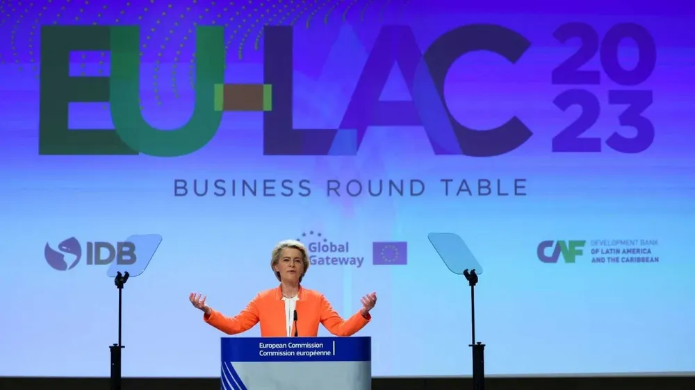 Von del Leyen anunció inversiones para Latinoamérica y el Caribe.
