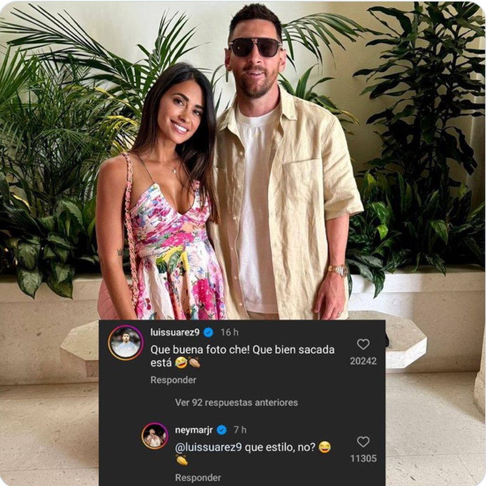Lionel Messi y Antonella Rocuzzo