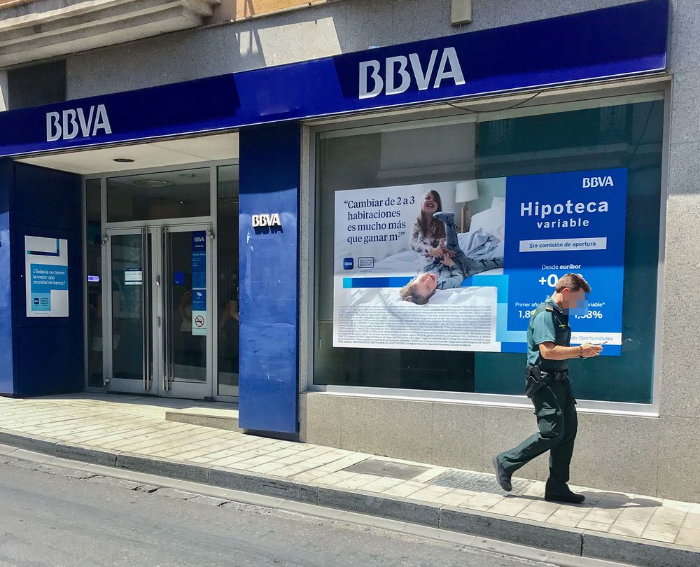 Cajeros del BBVA en España.&nbsp;