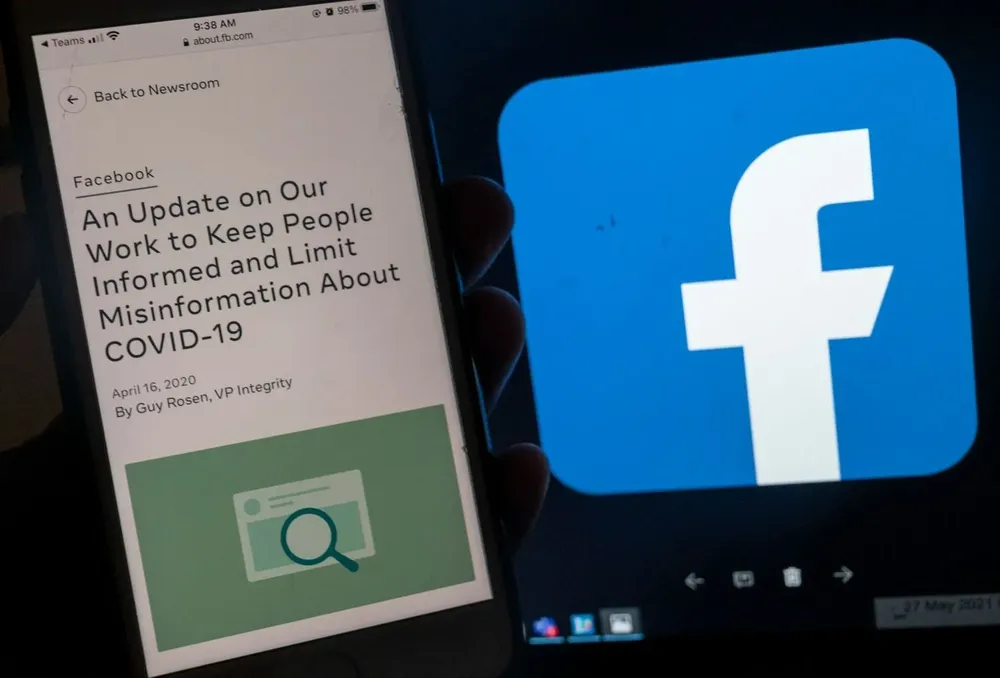 Facebook y una nueva política sobre el manejo de la información acerca del covid-19.
