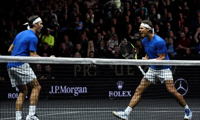 Nadal y Federer ganaron su primer dobles juntos