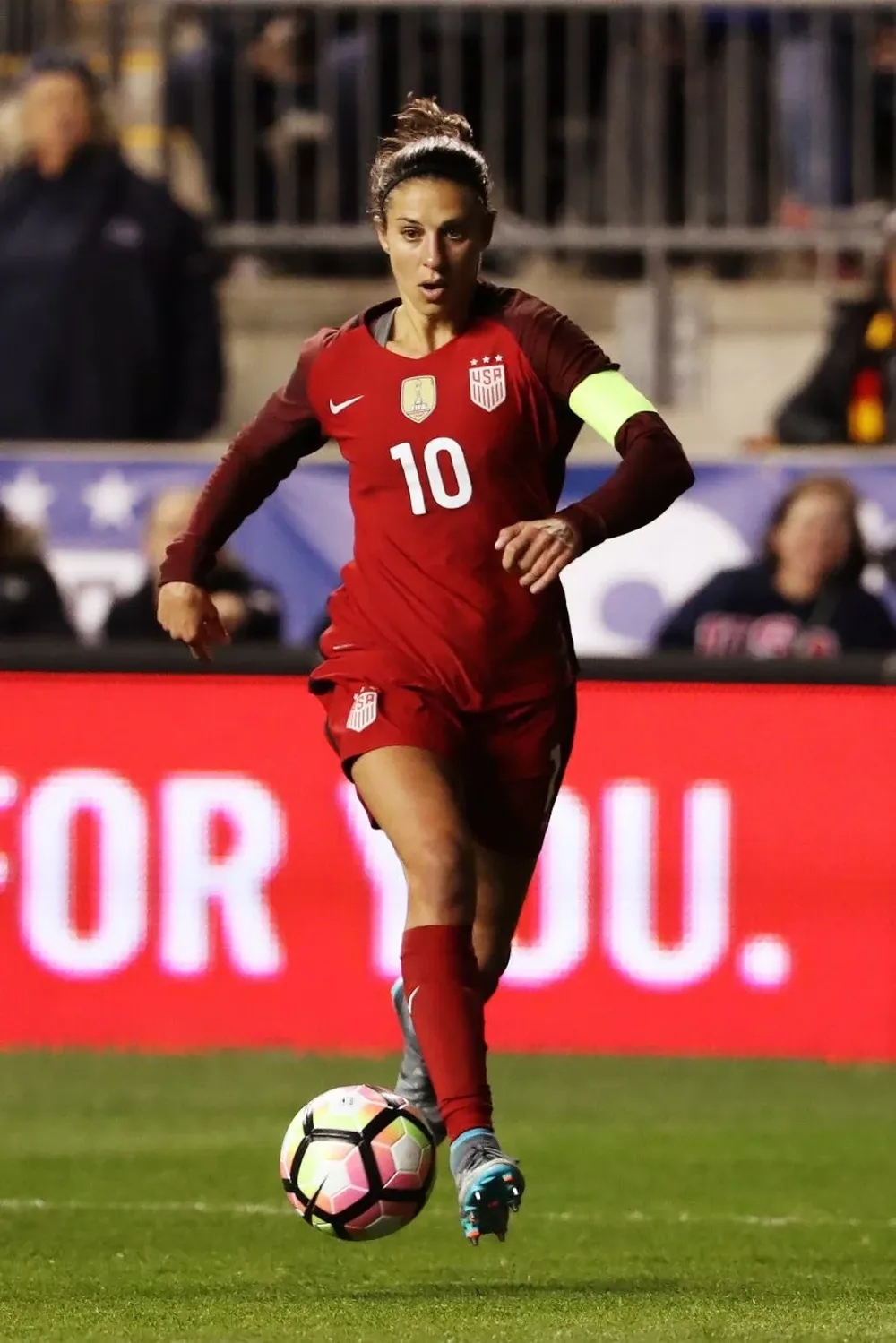 Carli Lloyd, ganadora en 2016 y candidata a repetir la obtención del premio.