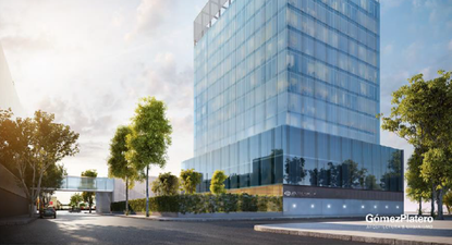 Render del emprendimiento, vista desde Colombia esquina Paraguay.