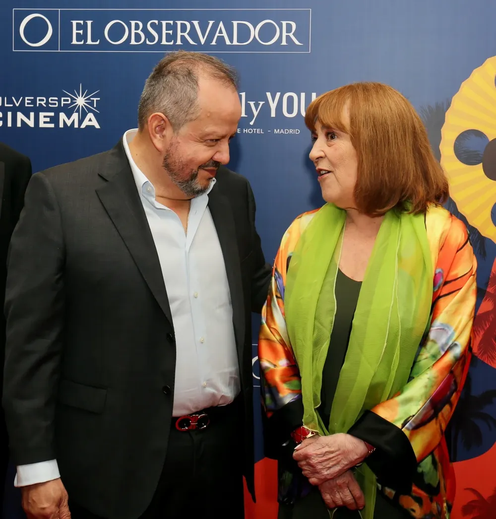 El director del Festival, Fernando Arciniega y la actriz española, Carmen Maura.