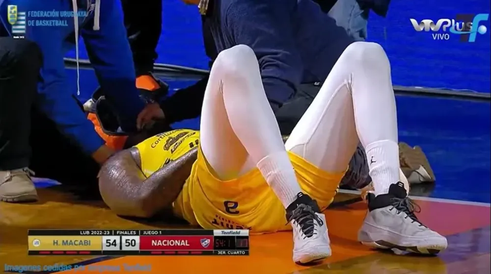 Así quedó Hassell tras el golpe