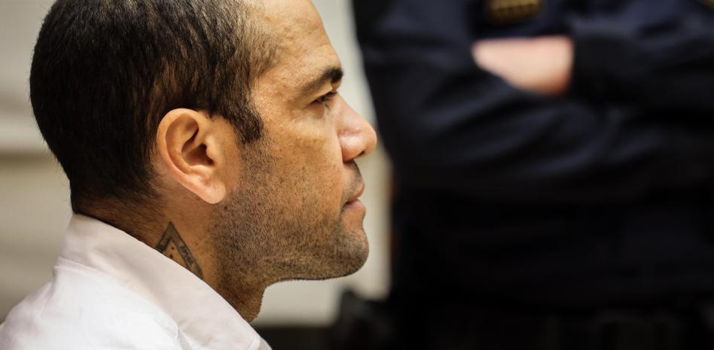 Dani Alves durante el juicio