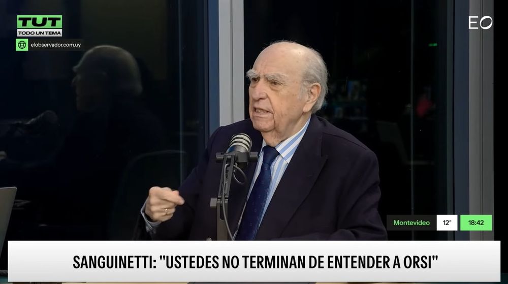 El expresidente Julio María Sanguinetti en entrevista con El Observador streaming