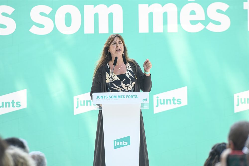 La presidenta de Junts, Laura Borràs
